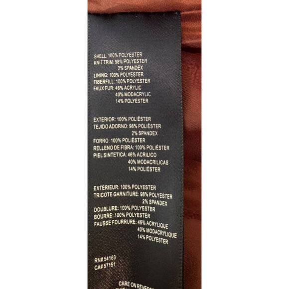 Tommy Hilfiger Quilted Winterwith Hood Puffer Coat Medium - Picture 6 of 13